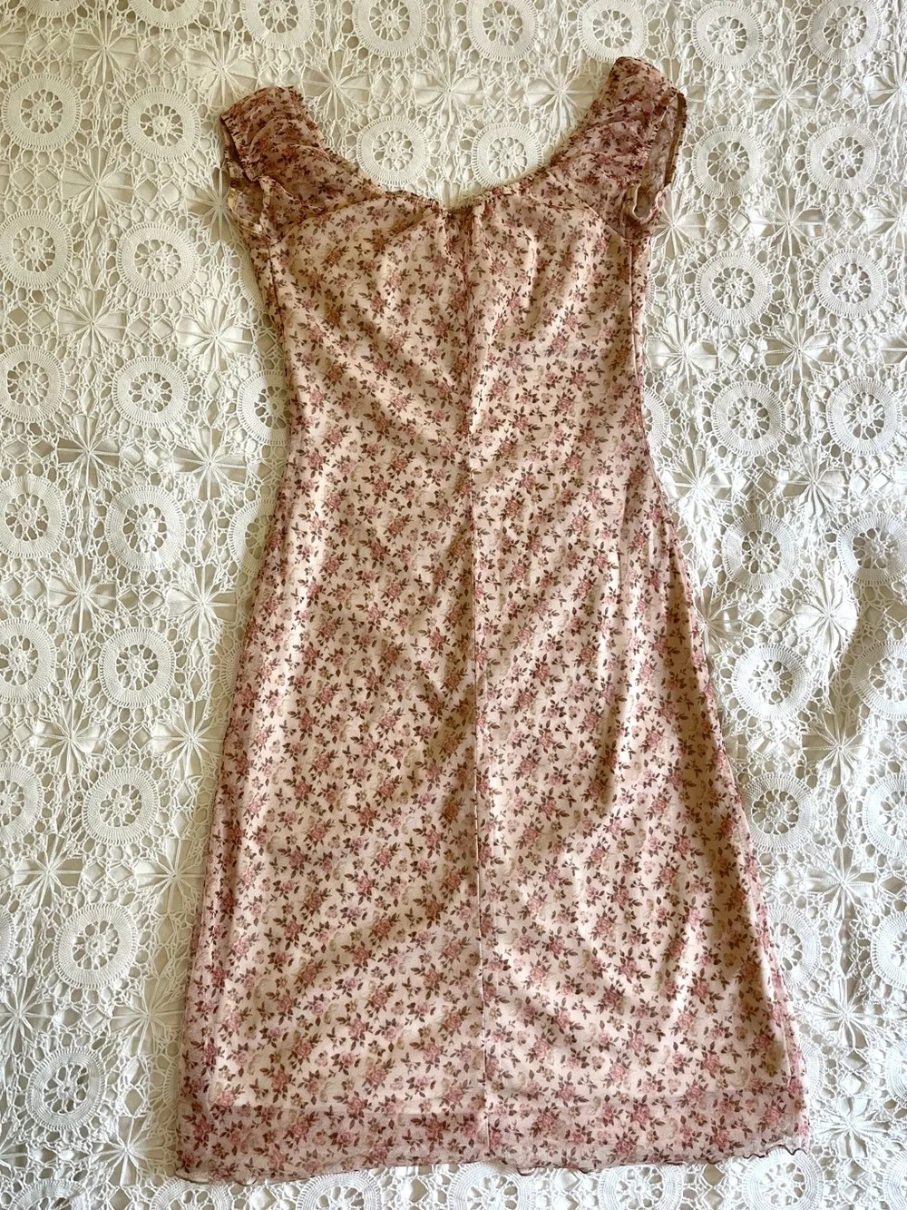 Vintage Y2K smart set pink floral dress - Picture 2 of 6
